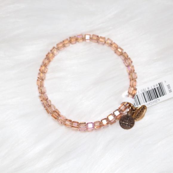 Alex and Ani, Embrace the Power of Positivity Starry-Eyed wrap Bracelet in Blush - Picture 1 of 6